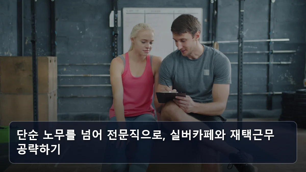 단순 노무를 넘어 전문직으로, 실버카페와 재택근무 공략하기 관련 이미지