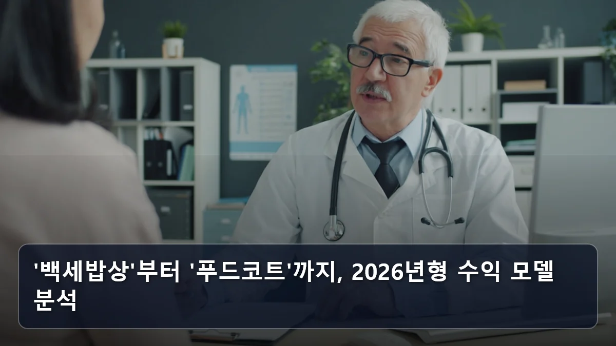 '백세밥상'부터 '푸드코트'까지, 2026년형 수익 모델 분석 관련 이미지