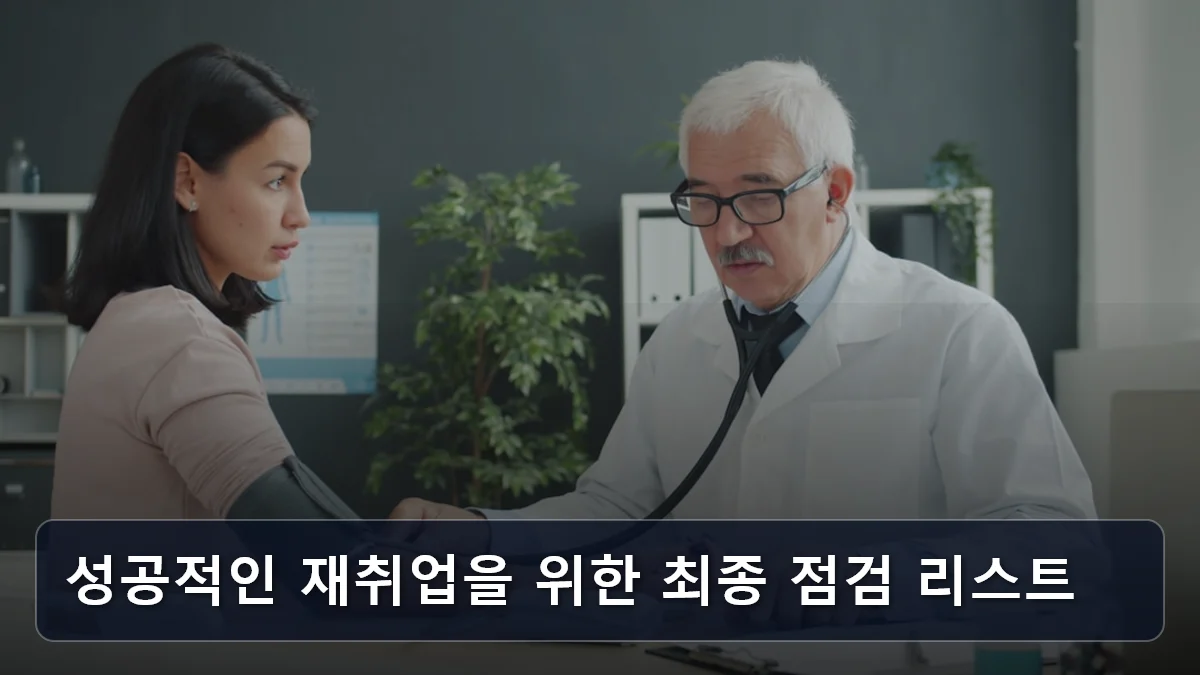 성공적인 재취업을 위한 최종 점검 리스트 관련 이미지