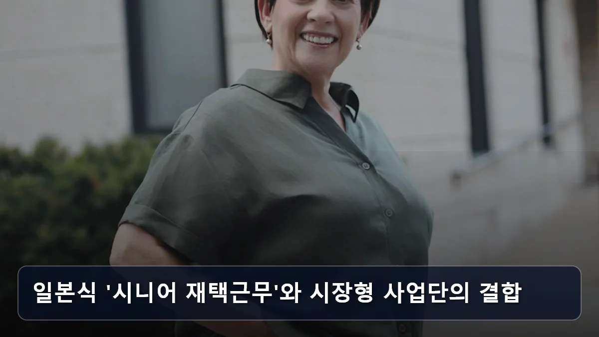 6.3 지방선거 '시니어 일자리 1만 개' 공약 분석: 우리 동네 신규 일자리 선점하는 지역별 공고 모니터링 전략 3 일본식 '시니어 재택근무'와 시장형 사업단의 결합 관련 이미지