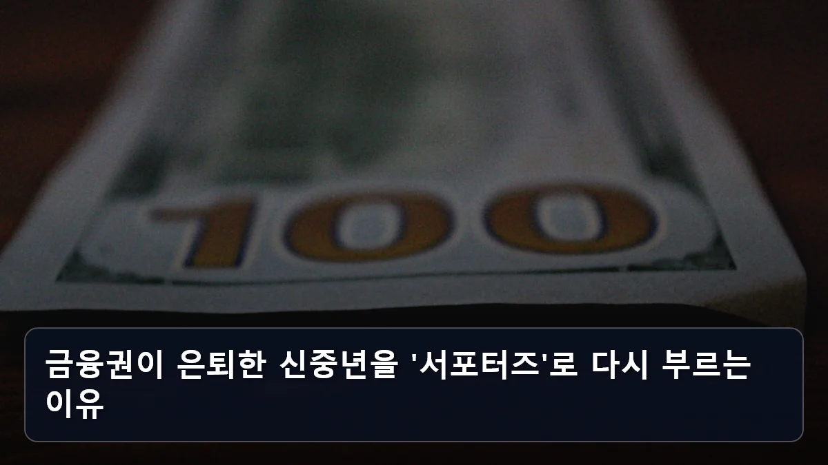 금융권이 은퇴한 신중년을 '서포터즈'로 다시 부르는 이유 관련 이미지