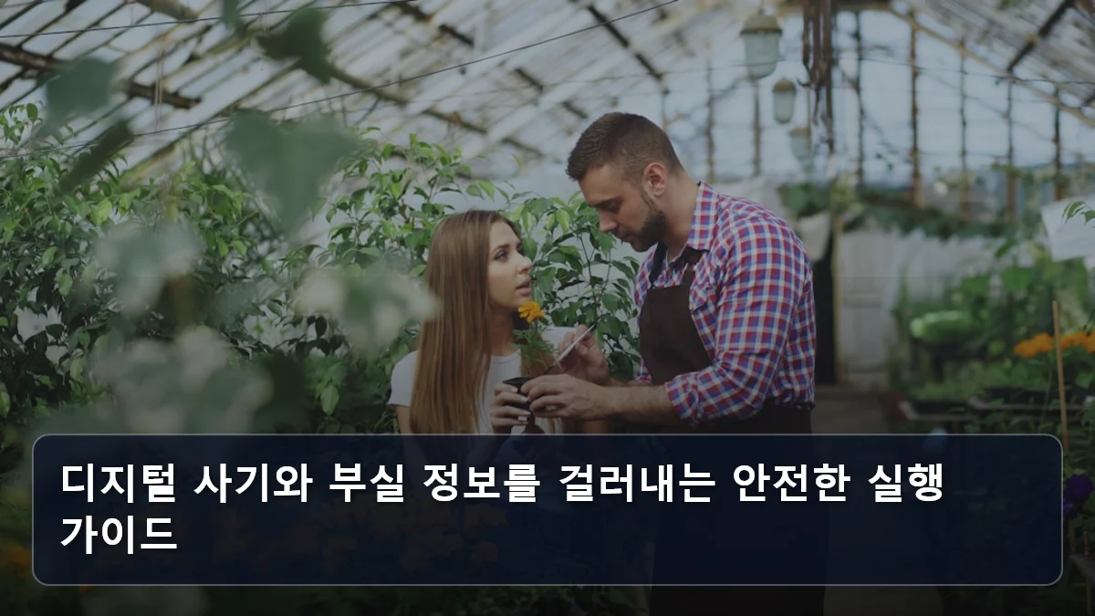 디지털 사기와 부실 정보를 걸러내는 안전한 실행 가이드 관련 이미지