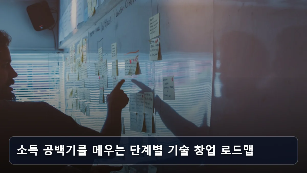 소득 공백기를 메우는 단계별 기술 창업 로드맵 관련 이미지